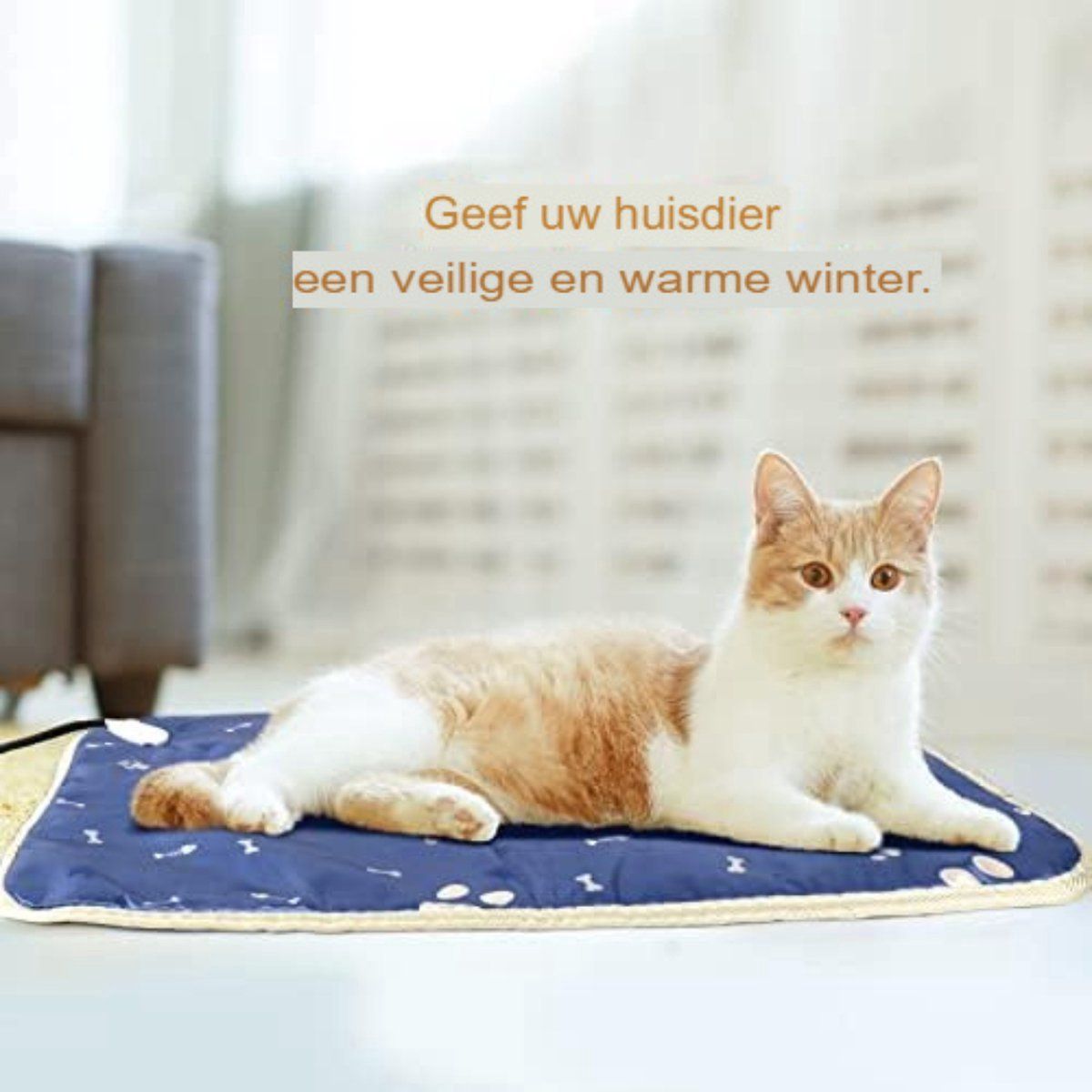Topmast Heating pad Verwarmingsmat voor Honden en Katten 70 x 45 cm + afstandbediening