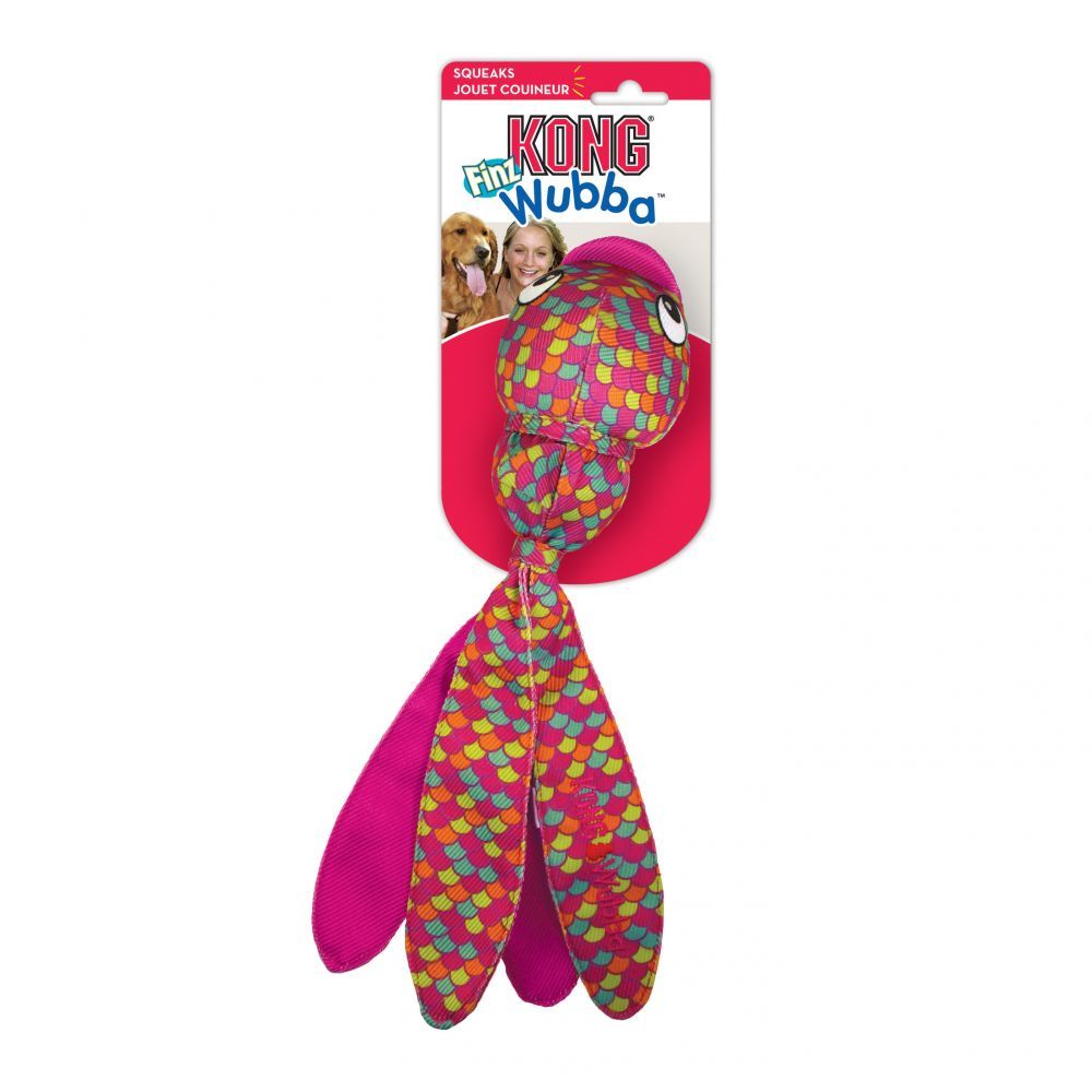 KONG Wubba Finz - Roze - Maat S