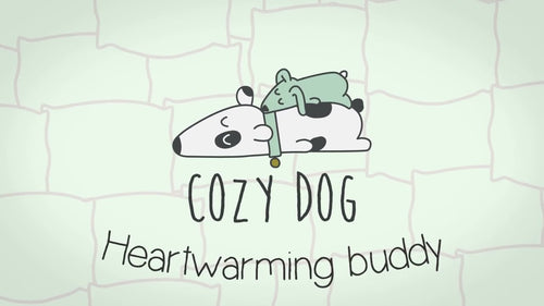 Doudou apaisant Cozy Dog Bunny brun – battement de cœur, chaleur & effet anti-stress