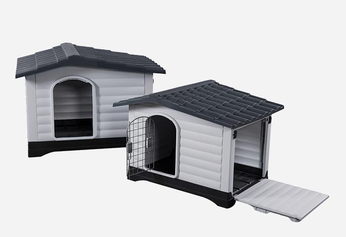 Topmast Hondenhok kunststof Rooftop - Medium - weersbestendig  68,9 x 91,4 x 66,0 cm