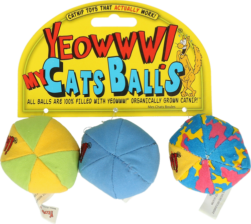 Yeowww! – My Cat's Balls, duo de balles à l'herbe à chat
