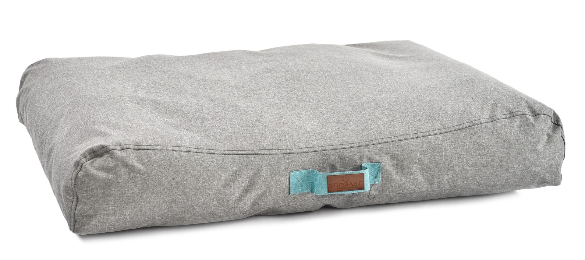 Topmast Dog Bed Milo - Waterproof Polyester - Grey - 110 x 73 x 18 cm