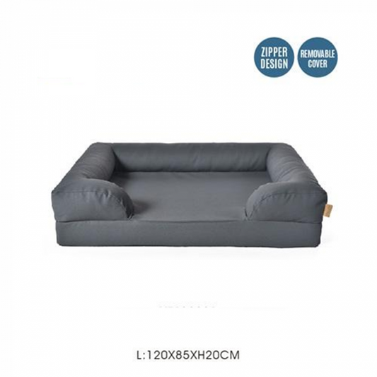Lit pour chien Loungebed Anthracite – Imperméable – 120 x 85 x 20 cm