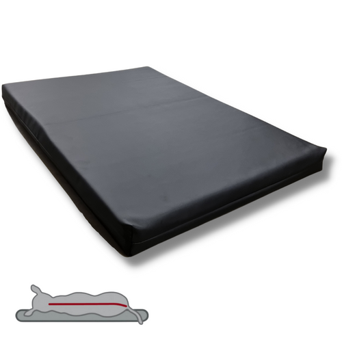 Coussin orthopédique pour chien Topmast -Noir - Aspect cuir